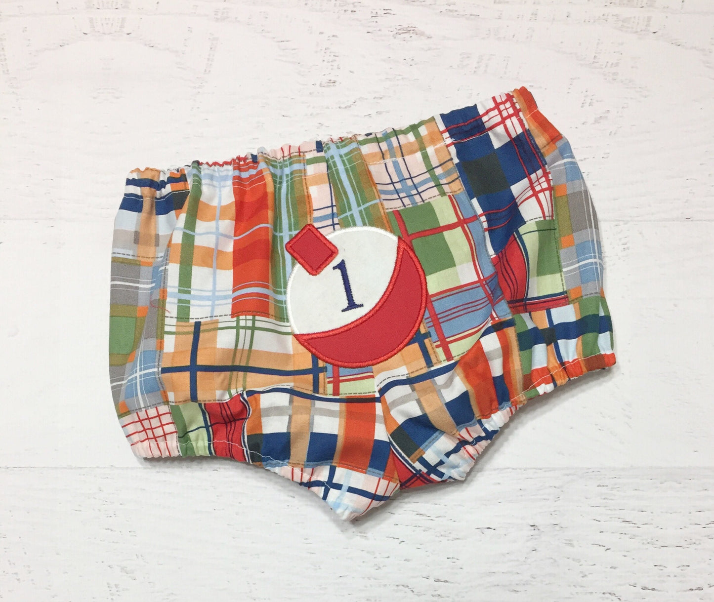 Fishing Bobber 1st Birthday Diaper Cover Set