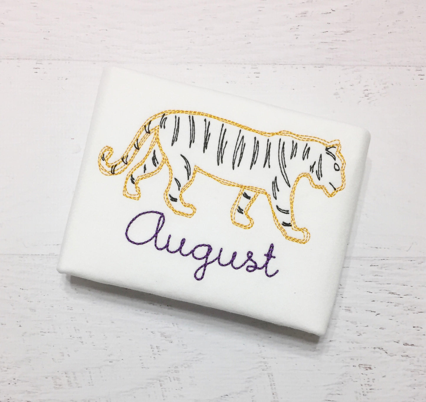 LSU Tiger Diaper Cover Set