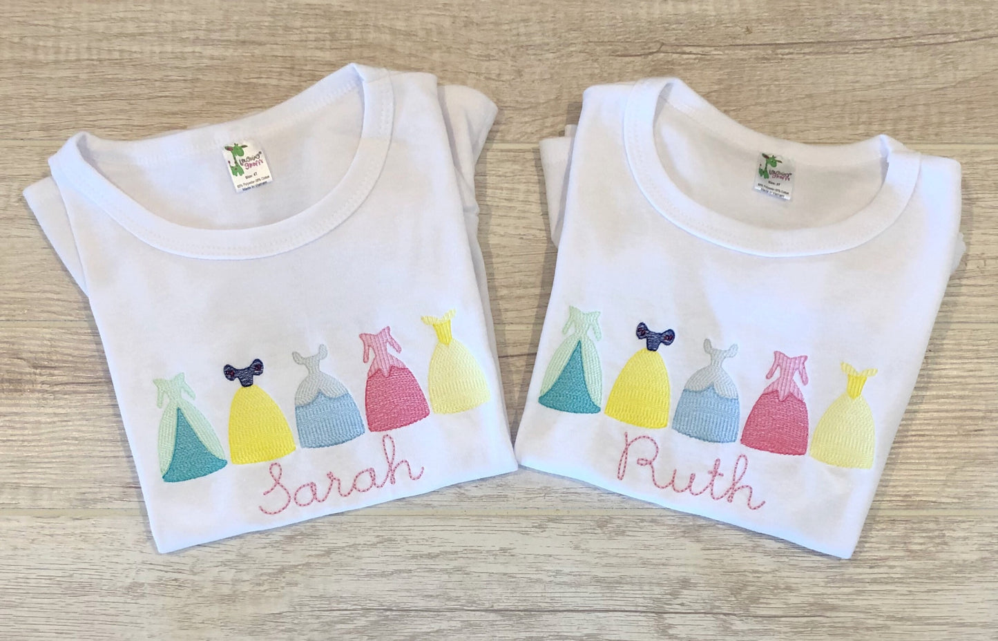 Princess Sketch Embroidery Shirt