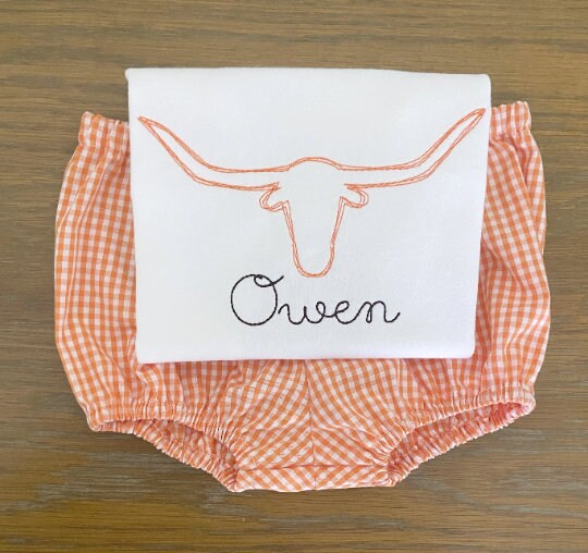Bull Sketch Stitch Embroidery Outfit