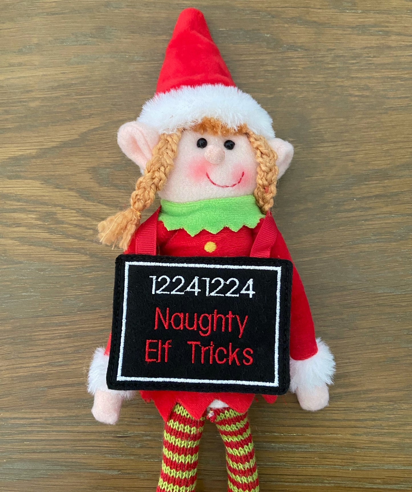 Elf Mug Shot Prop
