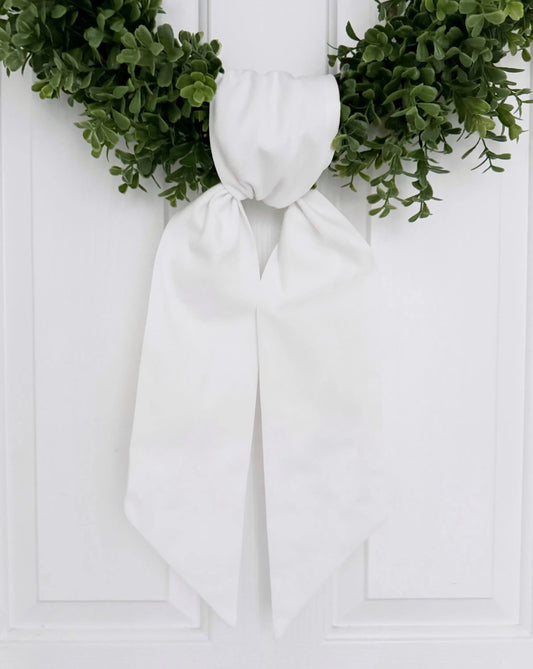White Wreath Sashes, 10 Pack Wholesale