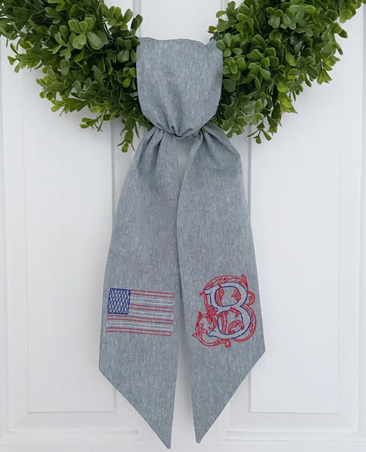 4th of July Wreath Sash