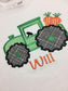 Carrot Tractor Shirt or Bodysuit, Seersucker Easter Tractor, free personalization, Sizes 0-3M-Size 6