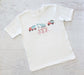 Construction Truck Shirt - Sketch Embroidery - Vintage Embroidered Shirt - Baby Boy Bodysuit - Personalized Shirt - Boy Birthday Shirt