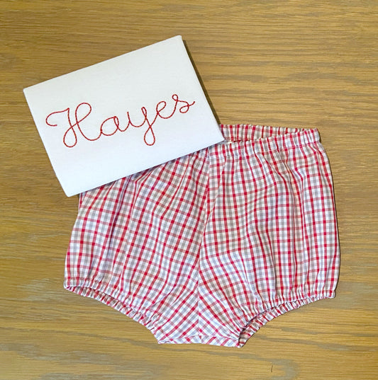 Personalized Name Alabama Diaper Cover Set