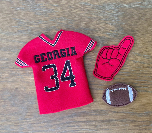 Personalized Elf Football Jersey Set