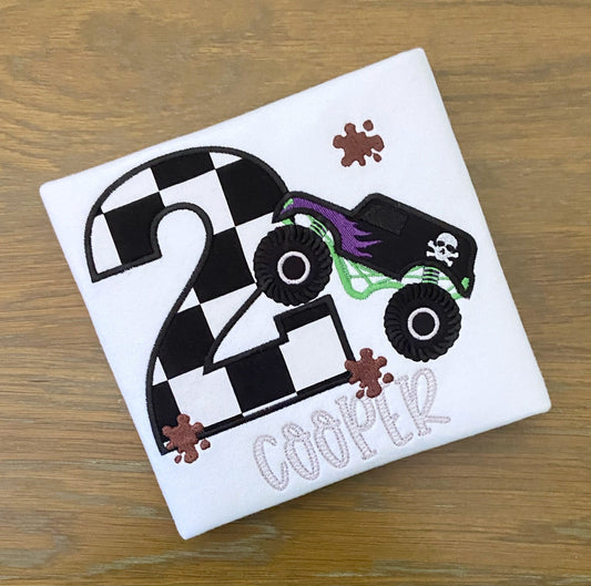 Monster Truck Birthday Shirt