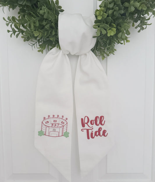 Alabama Football Stadium Wreath Sash
