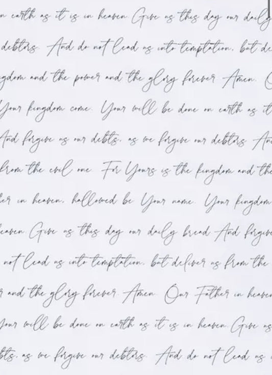 The Lord’s Prayer Wreath Sash